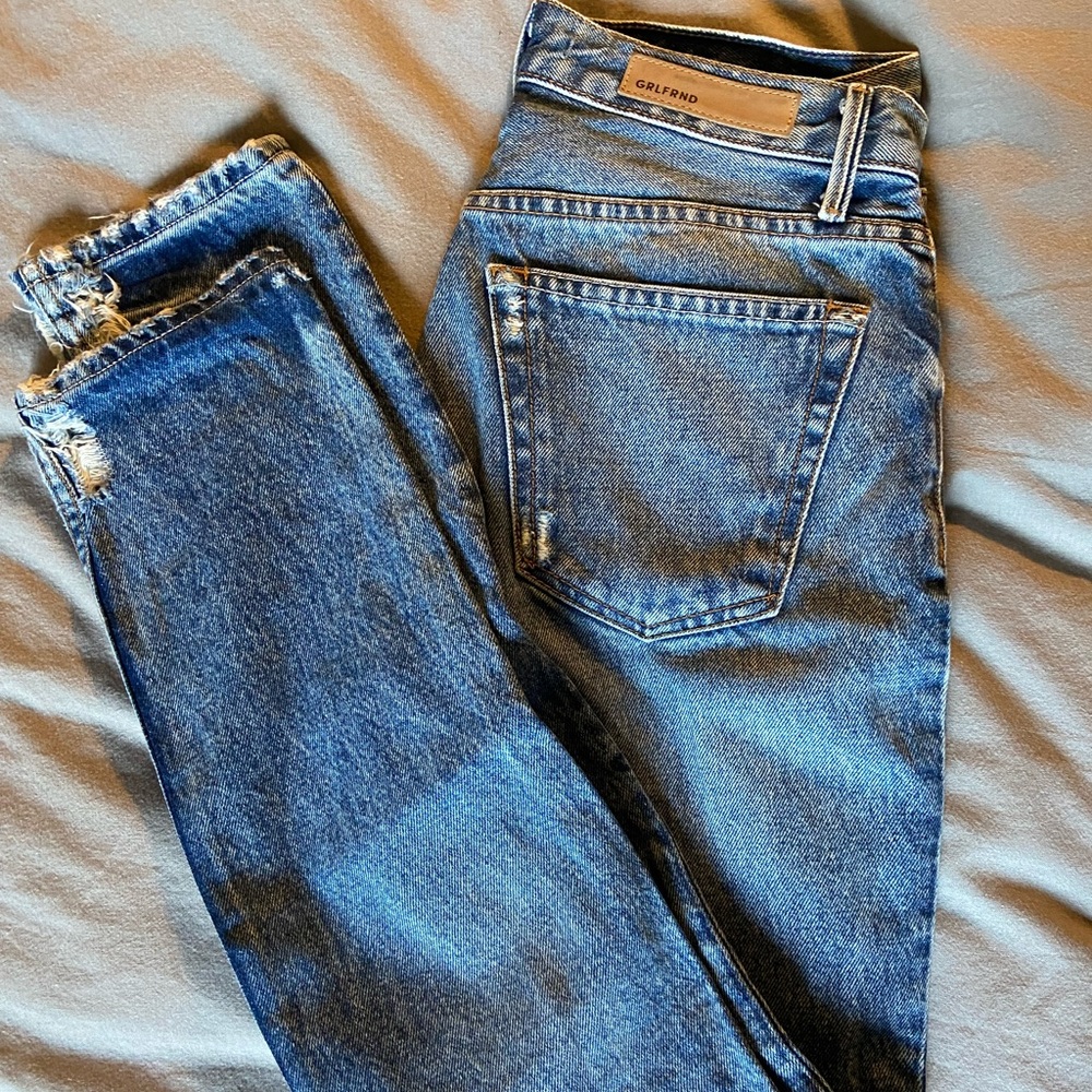 GRLFRND Denim Medium Wash Skinny Jeans